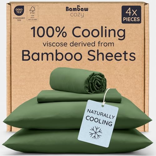 Bambaw Full Sheet Set 4pcs – 100% Viscose Derived from Bamboo Sheets Full Size by Bambaw