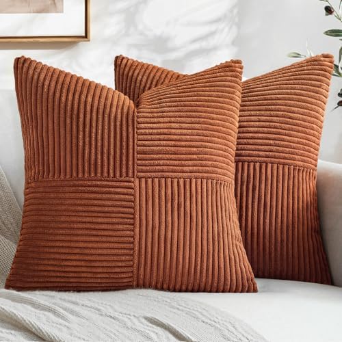 MIULEE Fall Rust Boho Decorative Throw Pillow Covers by MIULEE