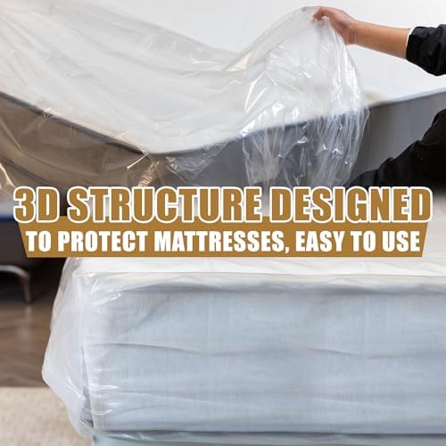 Plastic Mattress Bag for Moving, Twin/Twin XL Size, 3 Mil Thick - Image 7