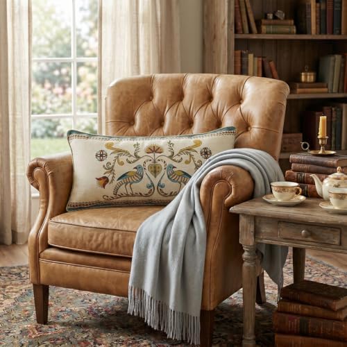 patdrea French Vintage Linen Throw Pillow Cover - Image 7
