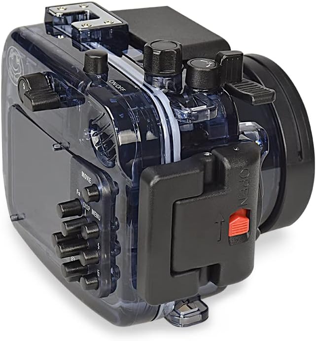 Sea frogs 195FT/60M Underwater Waterproof Camera Diving housing case for Sony DSC RX100 RX100II RX100III RX100IV RX100V RX100I-V (Housing + Red Filter)