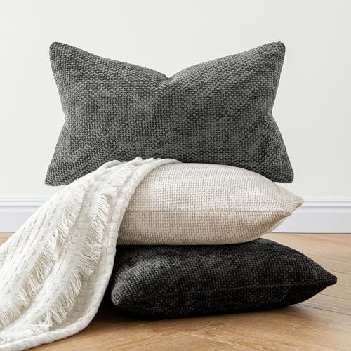 MIULEE Decorative Lumbar Throw Pillow Covers 12x20 in Neutral Beige 2 Pack - Image 5