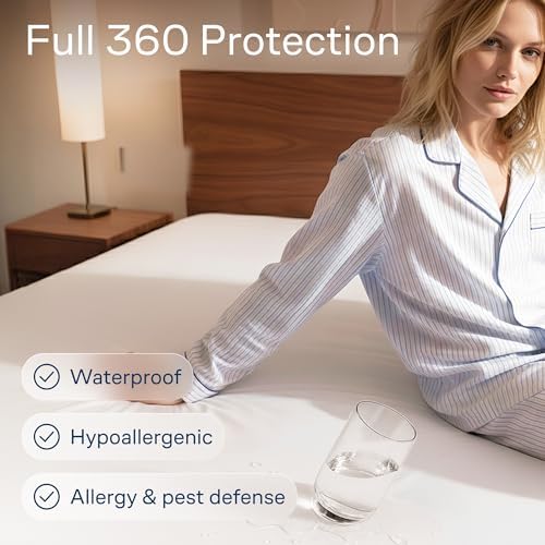 Niagara Waterproof 360 Protection Zippered Mattress Pad Queen 60x80 Non Noisy - Image 2