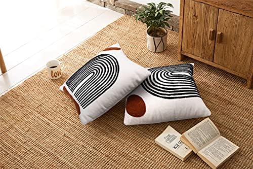 Merrycolor Modern Boho Throw Pillows 18x18 Inches, Soft Woven Tufted Pillow - Image 7