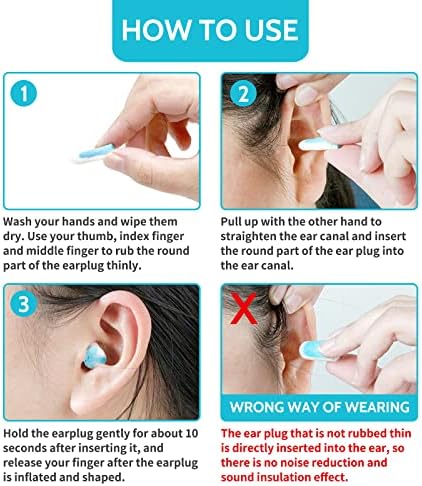 LYSIAN Soft Foam Ear Plugs for Sleeping, 50 Pairs, 38dB SNR - Image 6