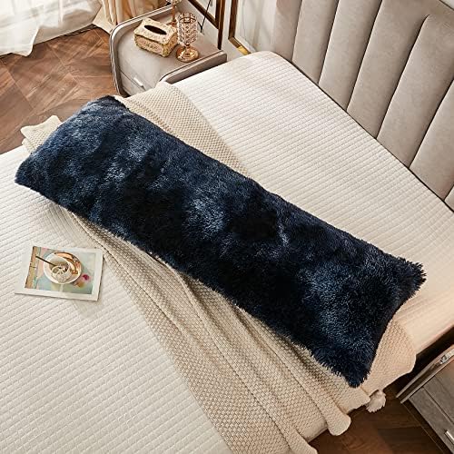 JAUXIO Faux Fur Fluffy Body Pillow Cover Luxury Shaggy Plush Decorative Body - Image 4