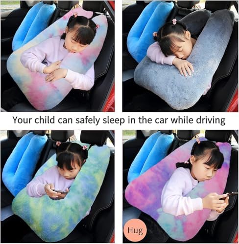 FHSGGP Travel Pillow Car Pillow Kid Car Sleeping Colorful Purple - Image 6