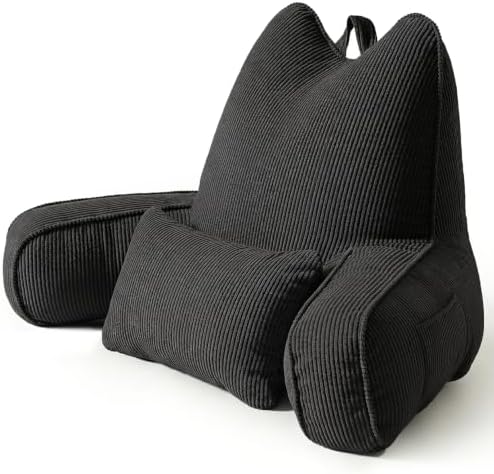 Patented Design Corduroy Bed Rest Pillow by Ailuteie