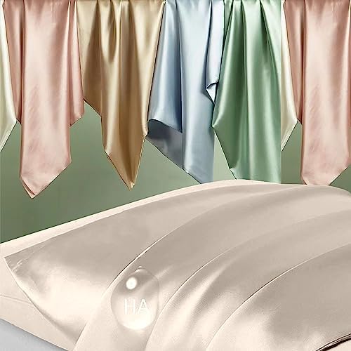 Silk Pillowcase 2 Pack, Mulberry Silk Pillow Cases Queen Size Set of 2 - Image 2