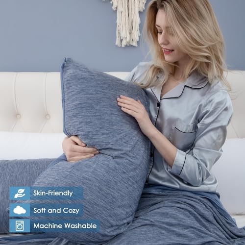 CHOSHOME Cooling Pillow Cases Zipper Pillow Covers Q-Max > 0.45 Zippered - Image 6