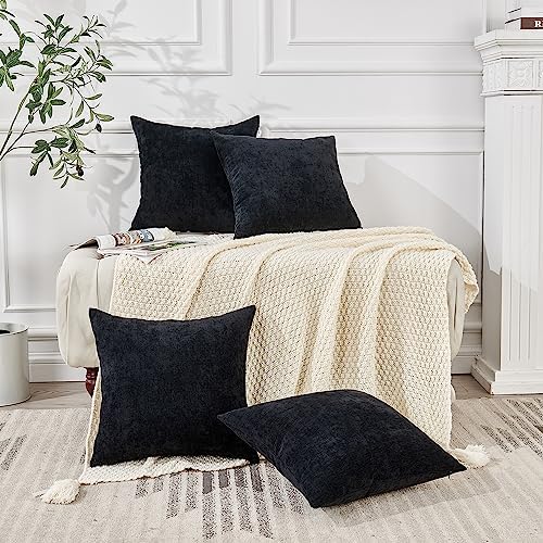 GAWAMAY Decorative Square Throw Pillow Covers 18"x18" Inch Set of 4, Super Soft - Image 3