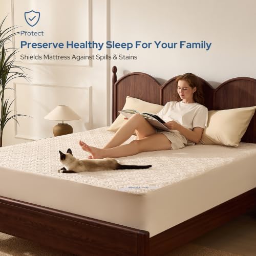 BEDLORE Waterproof Mattress Protector, Full Size Mattress Pad - Image 2