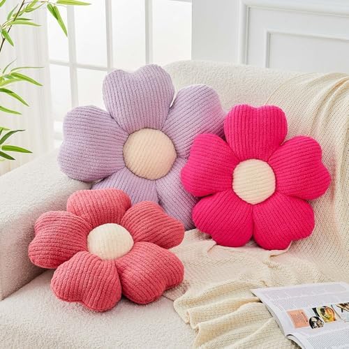 Kcvvcr Flower Throw Pillow, Cute Flower Shaped Pillow Decorative Throw Pillow - Image 3
