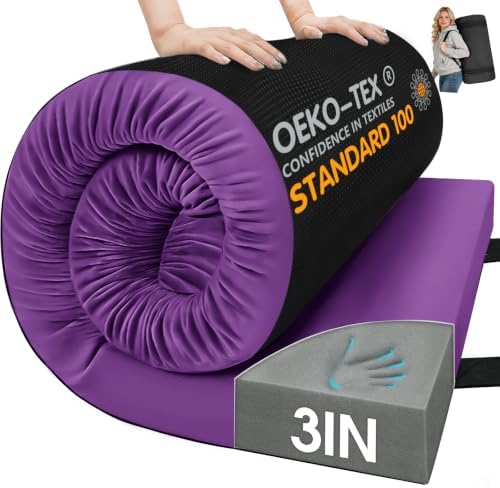 CYMULA Memory Foam Camping Mattress Pad, Sleeping Pad by CYMULA