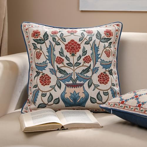 patdrea Designer French Vintage Linen Throw Pillow Cover - Image 6