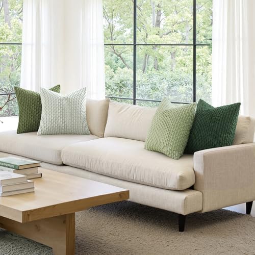 MIULEE Spring Sage Green Decorative Throw Pillow Covers - Image 2
