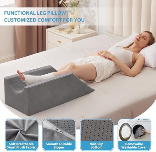 MEGCXIT Leg Elevation Pillow for After Surgery, Wedge Pillow - Image 5