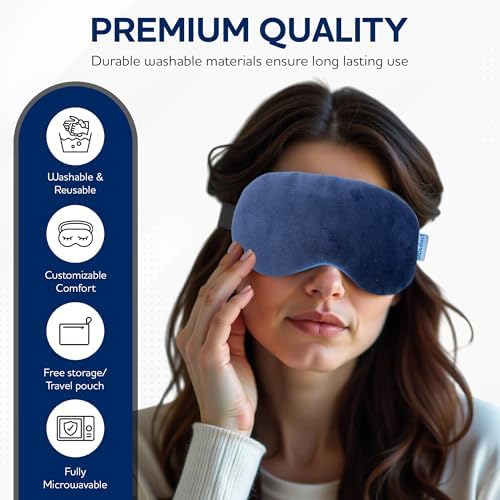 Microwavable & Freezable Hydro Beads Eye Mask - Image 5