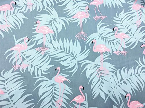 TAOSON Cotton Body Pillow Cover, Dark Grey Flamingos by TAOSON