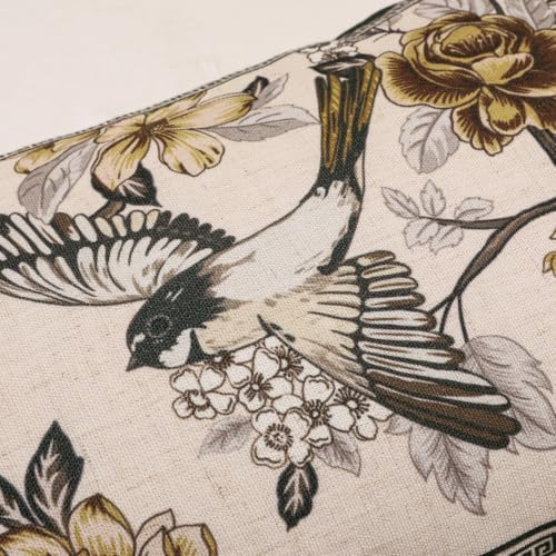 ISAENNE Vintage Elegant Linen Rectangle Throw Pillow Cover - Image 5