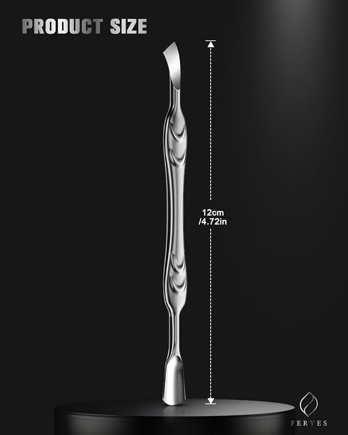 FERYES Elegant Precision Cuticle Pusher & Nail Cleaner - Image 7