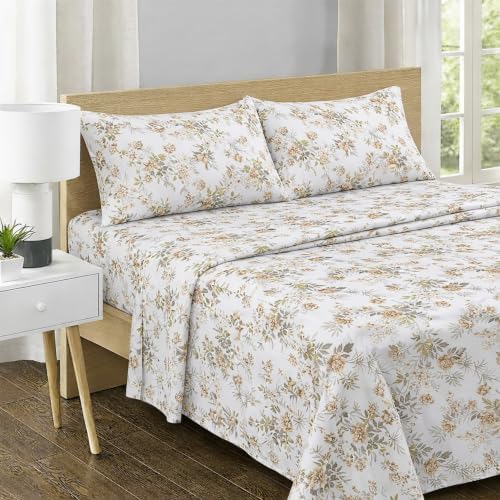 Feather & Stitch 100% Cotton Sateen 500 TC Full Size Bed Sheet Set - Image 2