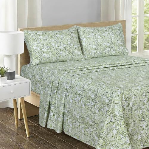 Feather & Stitch 100% Cotton Sateen 500 TC Cal King Size Bed Sheet Set - Image 2