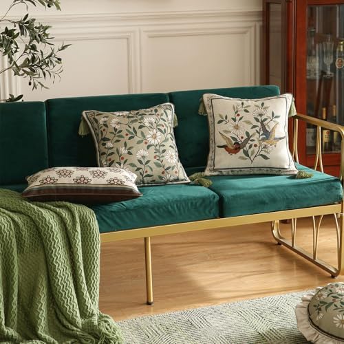 ISAENNE Designer Linen Square Throw Pillow Cover - Image 7