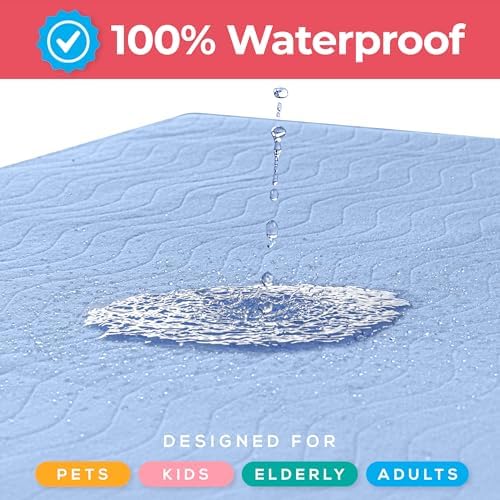 2 Pack Waterproof Reusable Heavy Absorbency Incontinence Bed Pads 34"x36" - Image 6