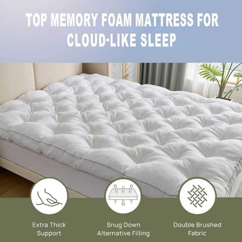 SHOUREN 5 Inch Memory Foam Mattress Topper Twin - Image 3