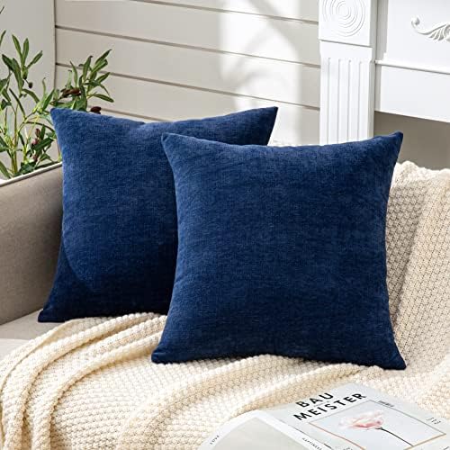 GAWAMAY Decorative Square Throw Pillow Covers 22"x22" Inch Set of 2, Super Soft - Image 2