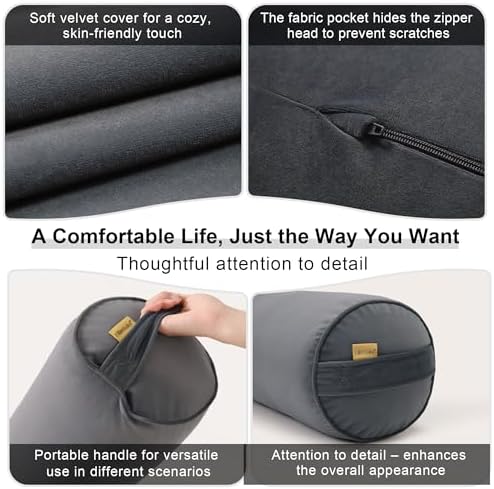 Body Pillow for Adults, Long Round Pillow, Big Cylindrical Pillow, Large Full - Image 5