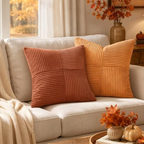 MIULEE Fall Burnt Decorative Throw Pillow Covers - Image 4