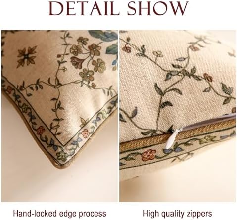 patdrea French Vintage Linen Throw Pillow Cover - Image 4