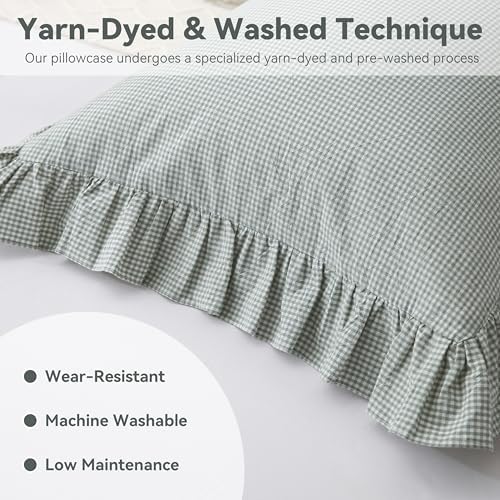 Gingham Body Pillow Cover 20x54 - Image 4
