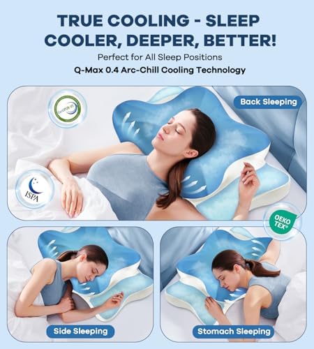 DONAMA Cervical Pillow for Neck and Shoulder Pain Relief, Cooling Contour - Image 7