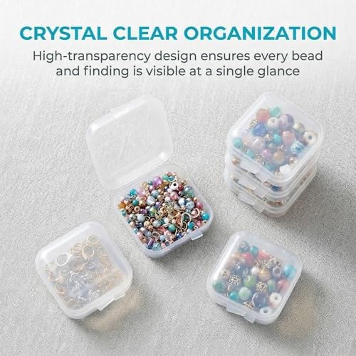 HINZIC 8pcs Plastic Ear Plug Cases, 1.34x1.34x0.71in - Image 3