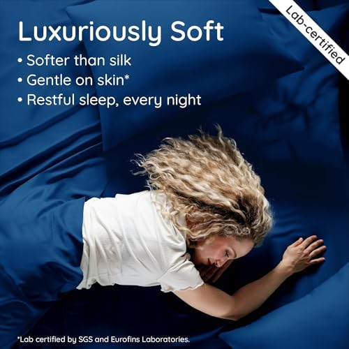 Bambaw 100% Viscose Derived from Bamboo Fitted Sheet Twin Size, Cooling Fitted - Image 5