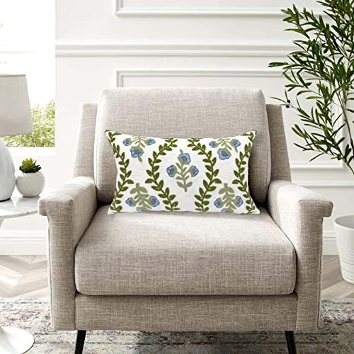 Alysheer Floral Embroidered Decorative Throw Pillow Cover 12"x 20" - Image 7