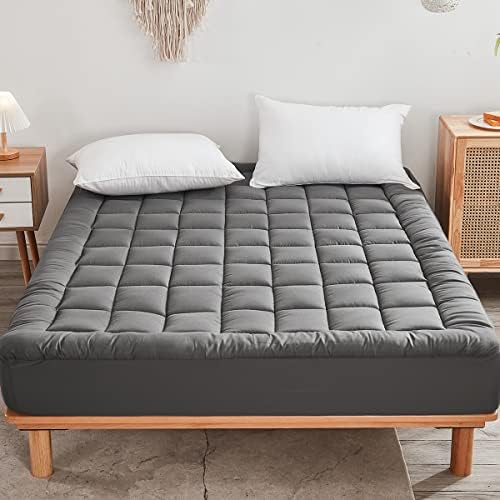 Mattress Pad Cover with Stretches to 18” Deep Pocket Fits Up to 8”-21” Cooling - Image 2