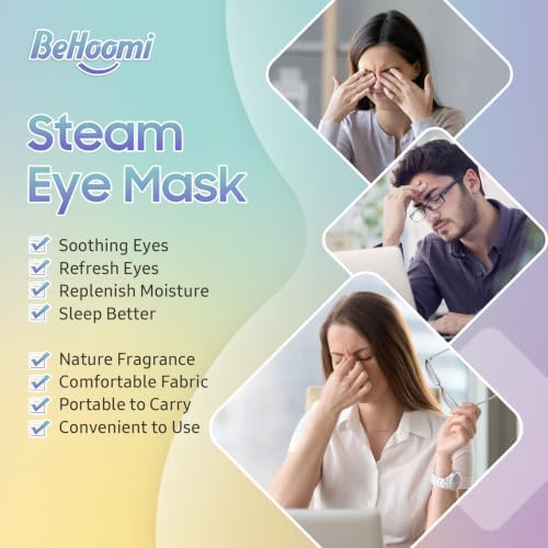 BeHoomi 30Packs Steam Eye Mask, Heated Eye Mask - Image 5