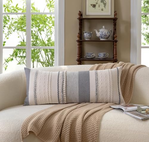 Cethom Boho Lumbar Pillow Covers 14x36 Inch Long, Accent Cushion Cover - Image 2