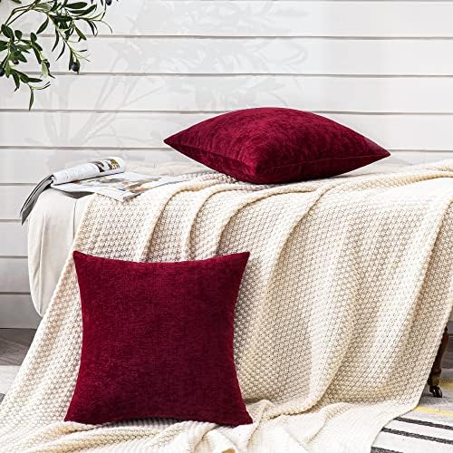 GAWAMAY Decorative Square Throw Pillow Covers 22"x22" Inch Set of 2, Super Soft - Image 5