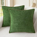 CaliTime Decorative Couch Throw Pillow Covers 20 X 20 Inches Forest Green by CaliTime