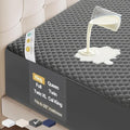 OhGeni 100% Waterproof Mattress Protector, King Size Gray Soft Bamboo Viscose by OhGeni