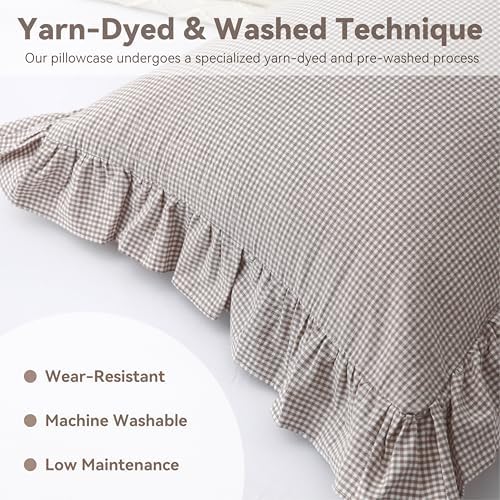 Gingham Body Pillow Cover 20x54 - Image 4