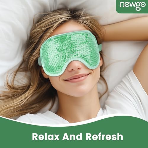 NEWGO Cooling Eye Mask for After Surgery, Reusable Gel Face Ice Pack - Image 5