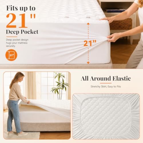 Heated Mattress Pad Queen Size, Coral Fleece Electric Mattress Pad Cover - Image 6