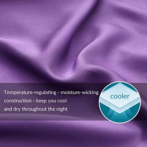 Bedsure California King Sheet Sets, Cooling Sheets, Rayon Derived from Bamboo - Image 4