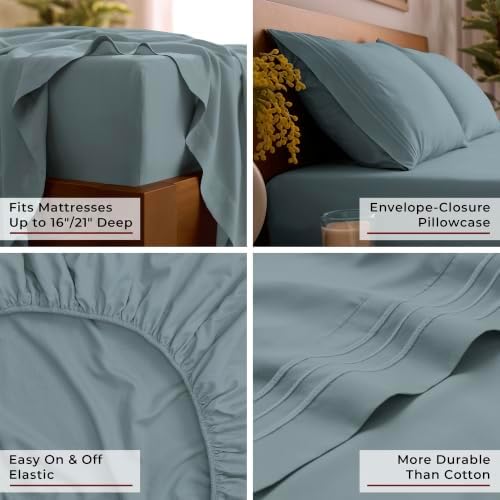 Mellanni Iconic 4-Piece Microfiber Sheet Set - Image 5